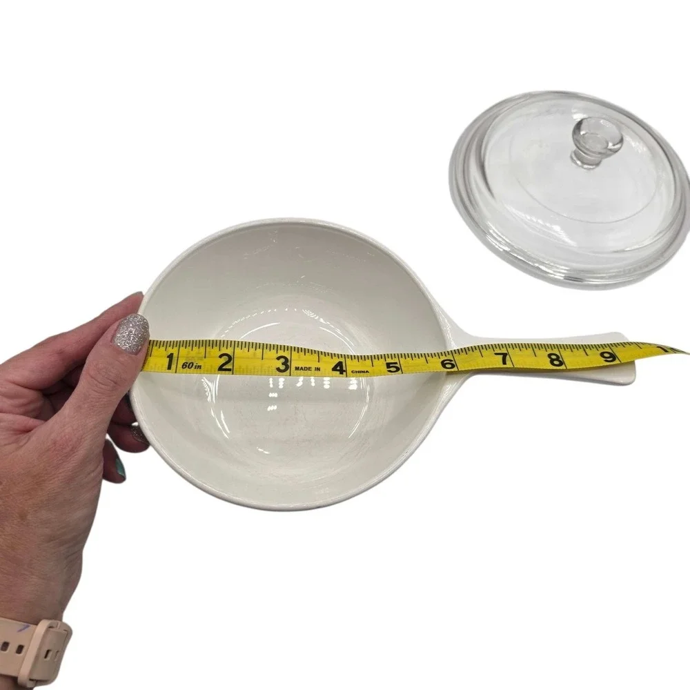 CorningWare La Sauge P-81‎ 1 Pint Saucepan with Lid Vintage Cookware White